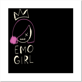 emo girl Posters and Art